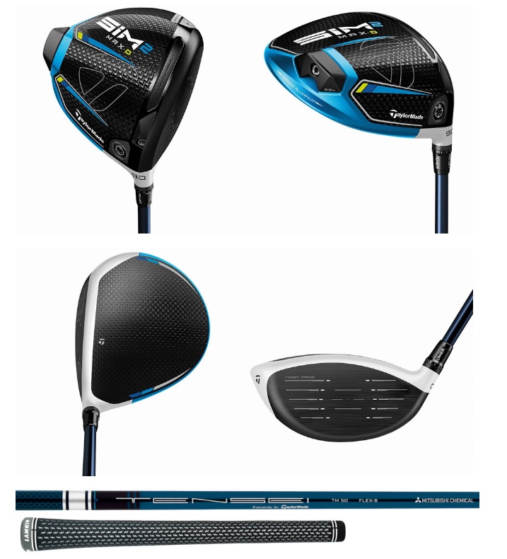 飛揚高爾夫】 '21 TaylorMade SIM2 Max D-Type 一號木桿,碳身TM50 (日